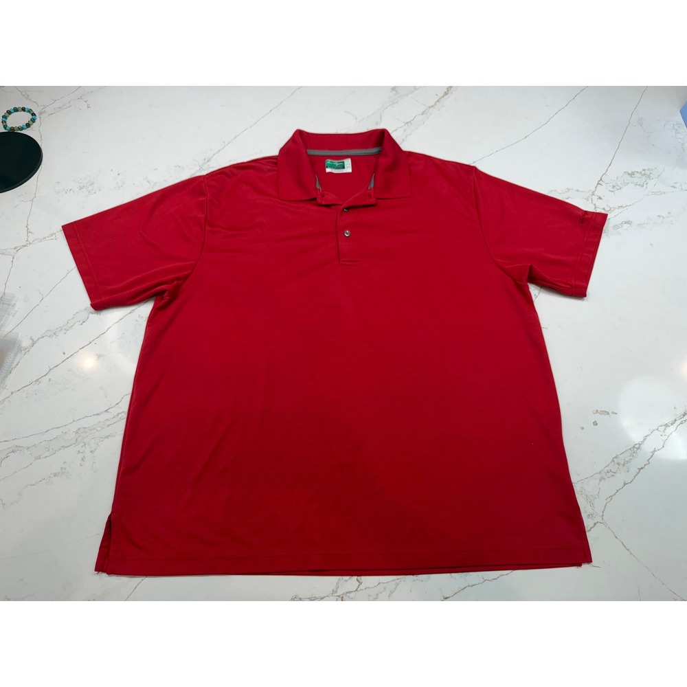 Ben Hogan Performance Power Tee Red Mens 2XL Golf‎ Polo Shirt Short Sleeve